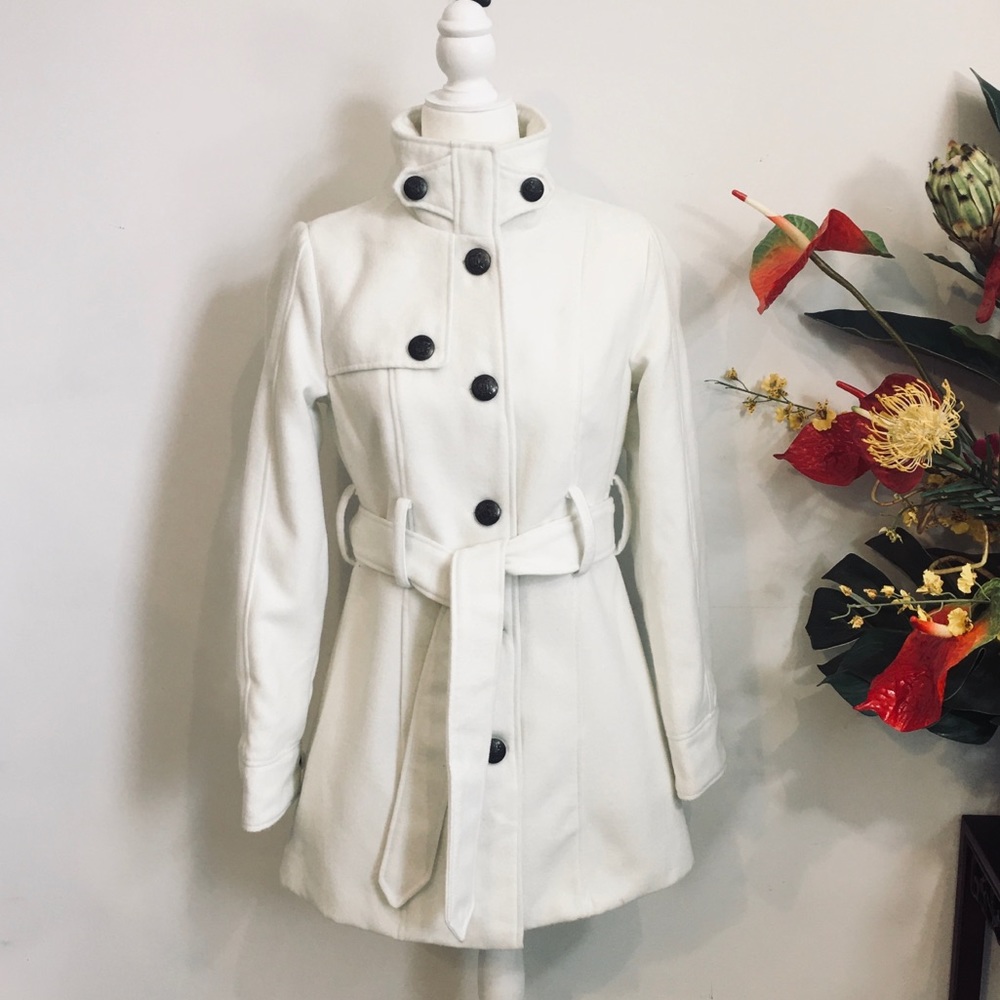 Cream Dress Coat NWOT